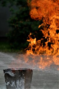 Fire fighting burn flame