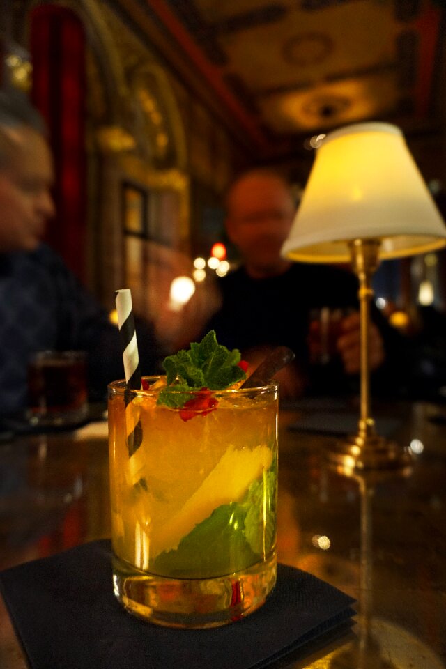 Glass mint straw