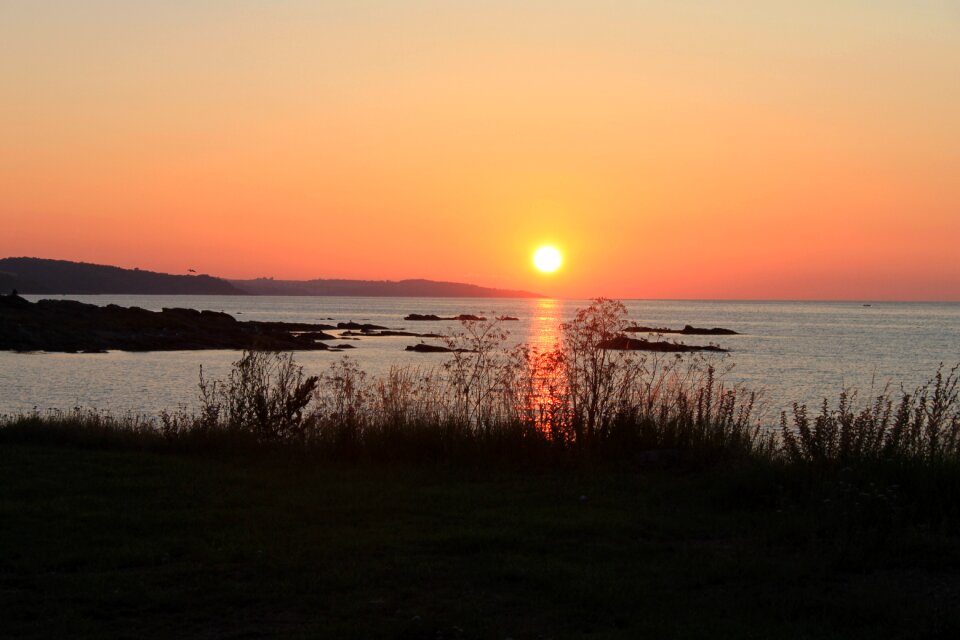 Bornholm listed port sunset