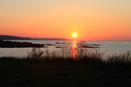 Bornholm listed port sunset