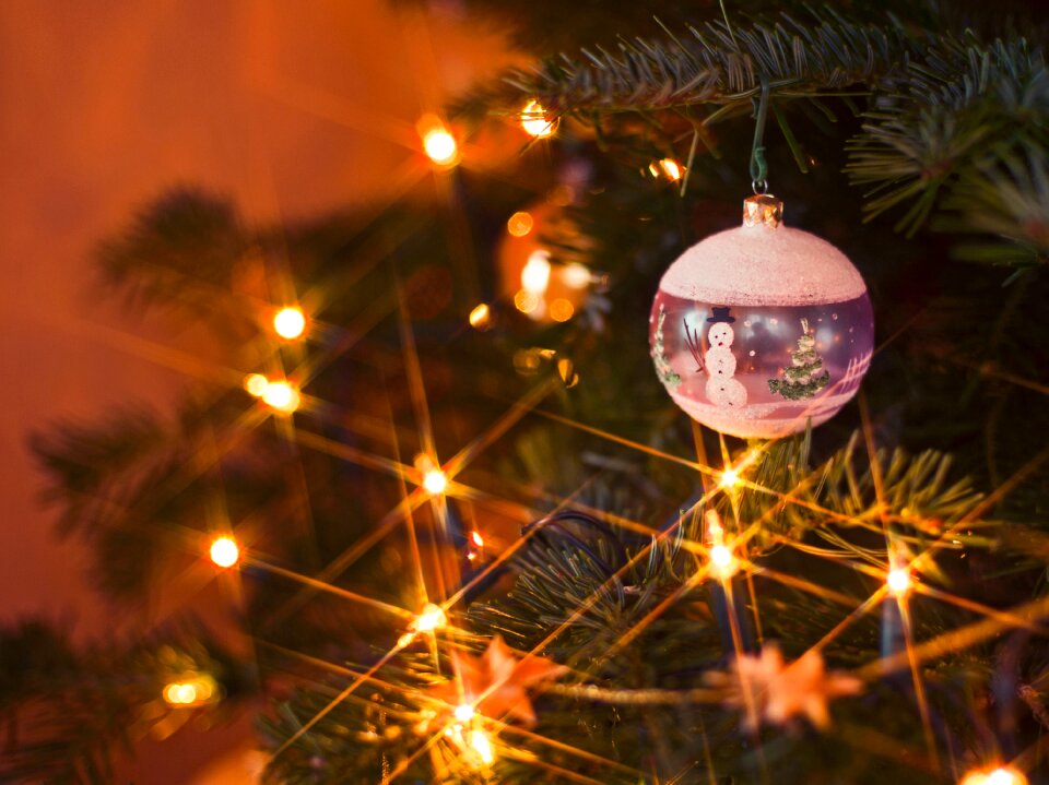 Ornament the lights snowman