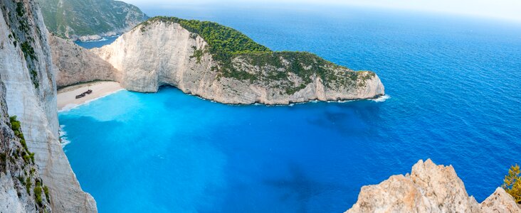 Panorama greek island greece photo