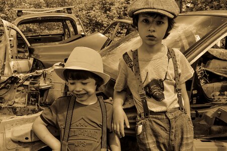 Mechanics the junkyard old car