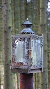 Light lamp iron lantern photo