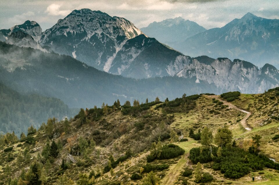 Austria landscape the beauty of the mountains
