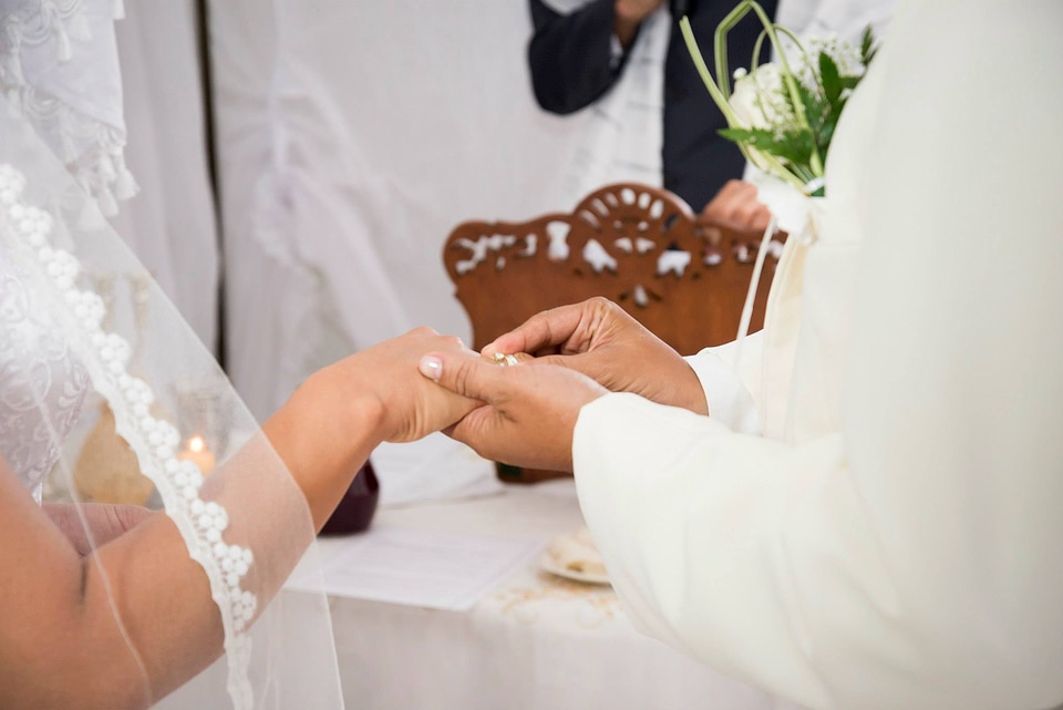Grooms ring commitment