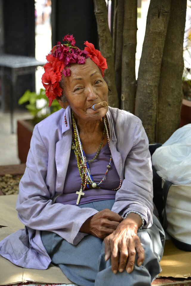 Cuban woman face