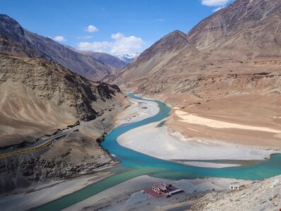 Leh ladakh the indus river photo