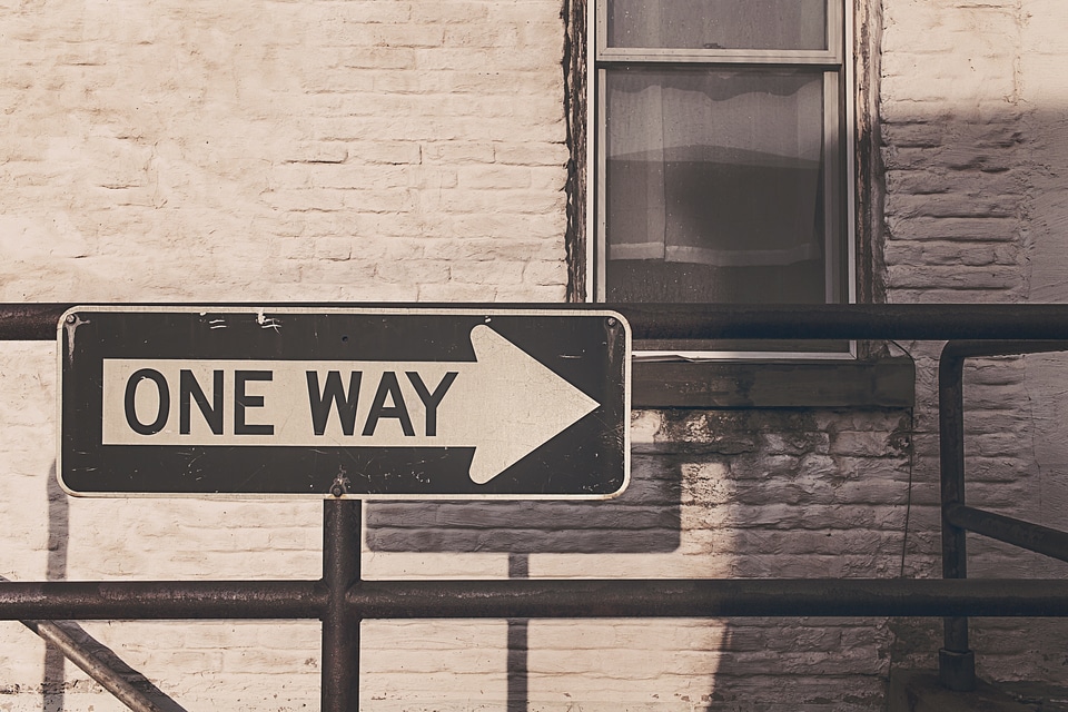 One way direction street