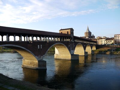 Italy bridge river photo