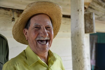 Laugh man portrait