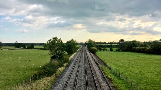 Perspective scenery sky