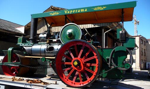 Historically museum of technology road roller