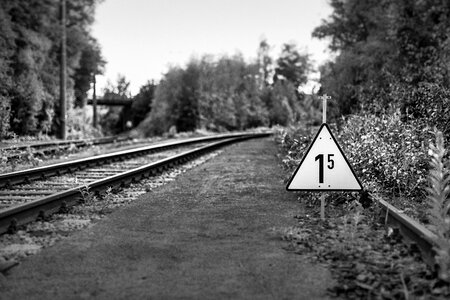 Train warning symbol photo