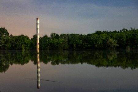 Long exposure evening water courses photo