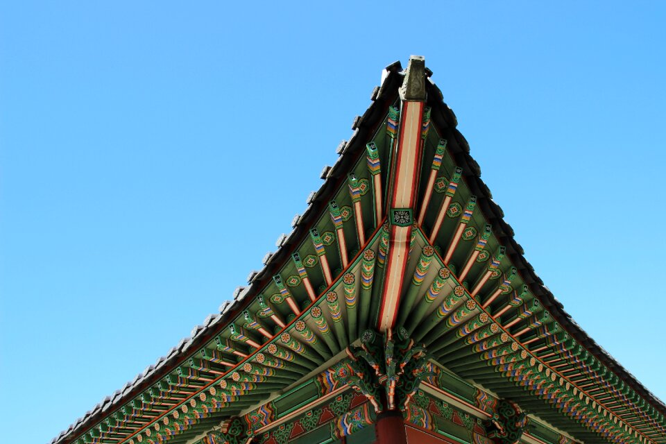 Eaves traditional building republic of korea