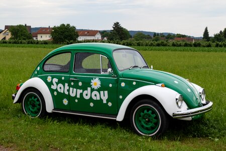 Oldtimer vw beetle auto photo