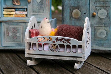 Dolls houses mouse baby toys photo