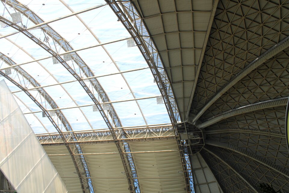 Dome modern architecture factory building