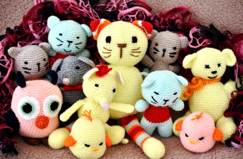 Wool animals cuddly
