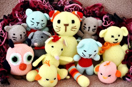 Wool animals cuddly