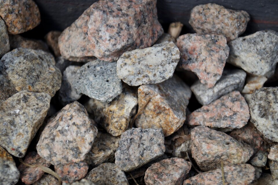 Close up grey rocks