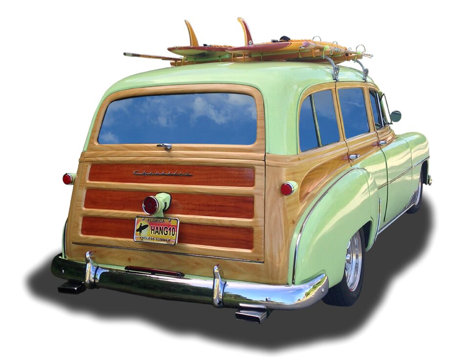 Classic transportation surf boards