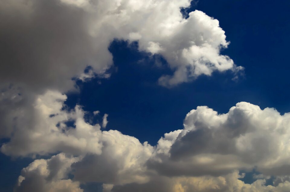 Cloud cover white cloud cotton clouds