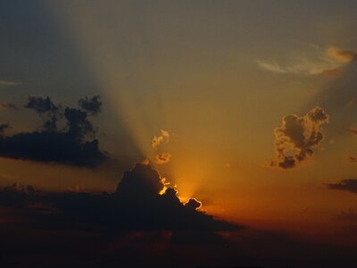 Horizon landscape by sunsets