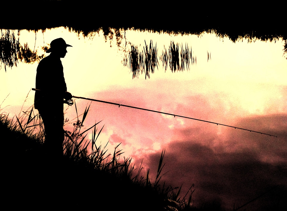 Patience fishing peaceful photo