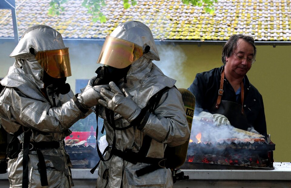 Risk of injury safety at work barbecue