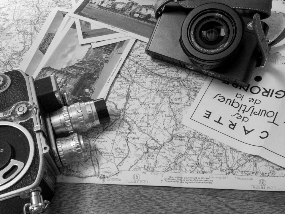 Vintage pipe black white