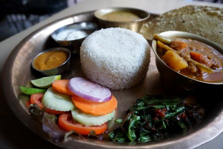 Asian meal restaurant