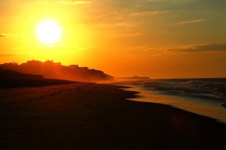 Sea sun sunrise photo