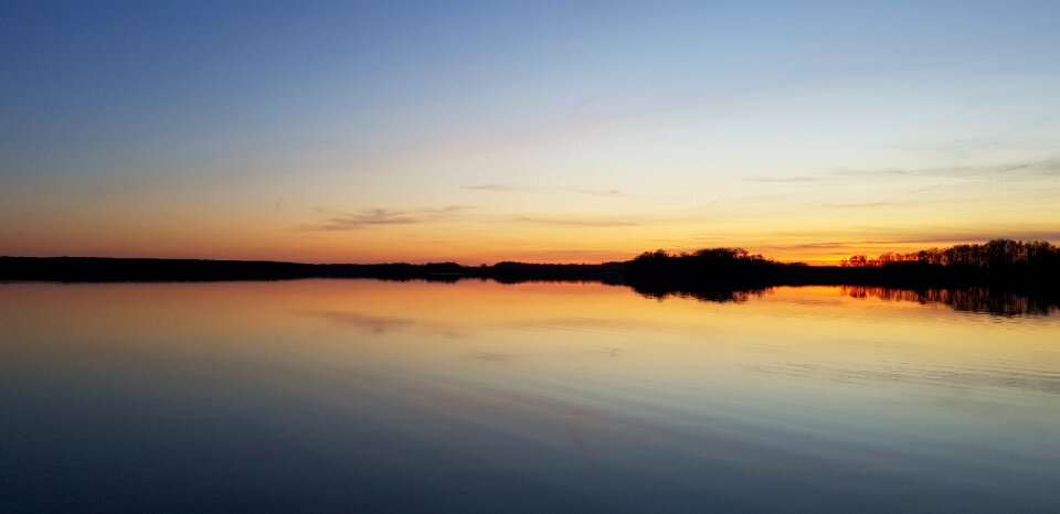 Evening water twilight photo