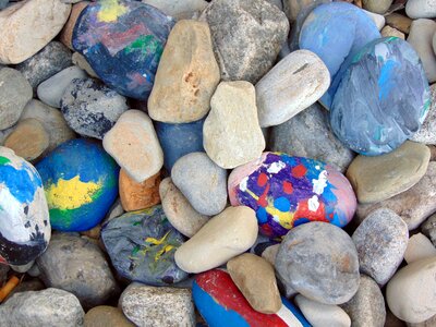 Stone painted