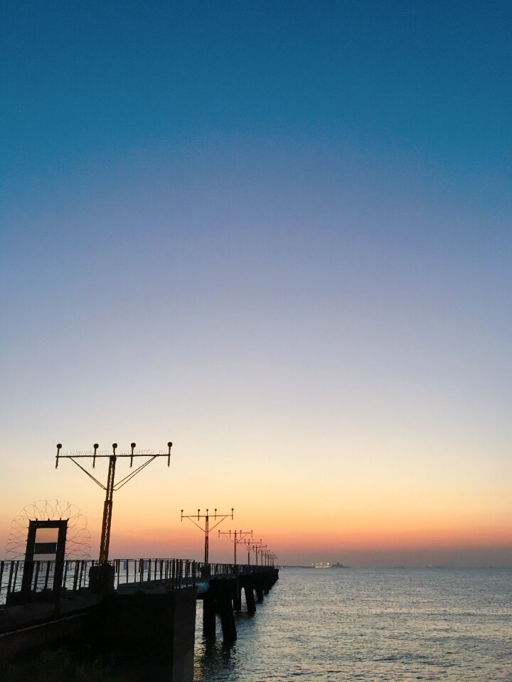 Sunset beach dawn