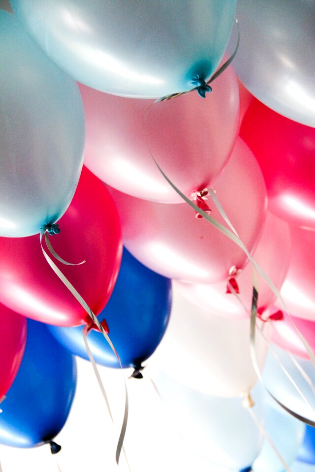 Birthday party balloons holiday