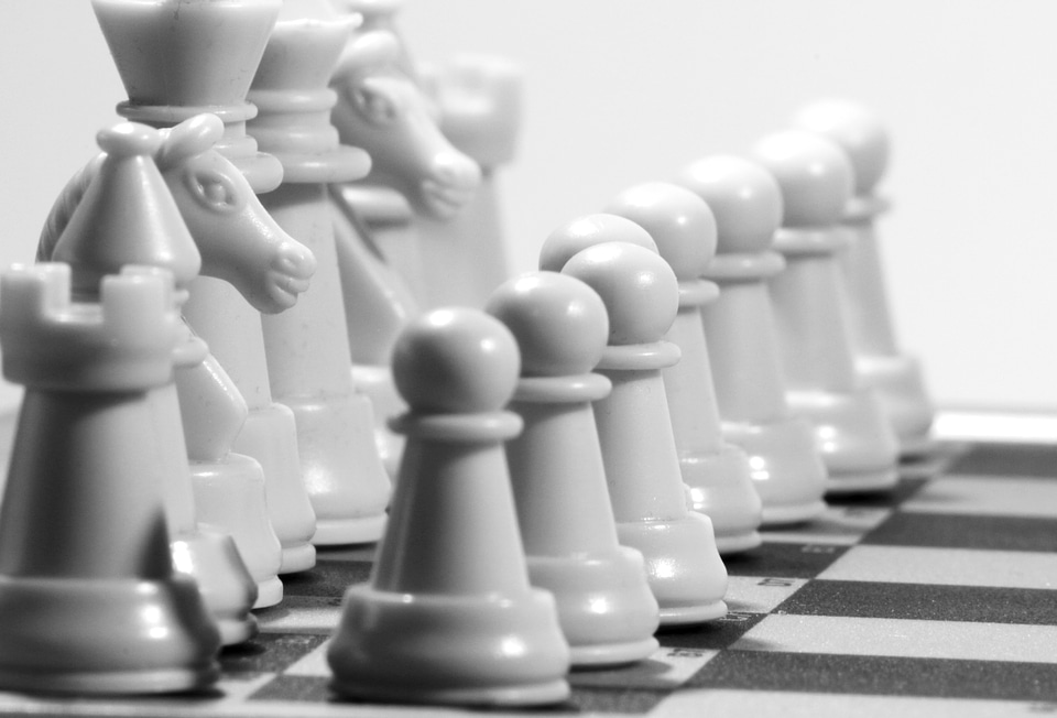 Play white chess game