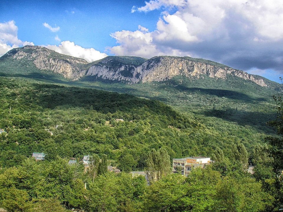 Valley ravine forest photo