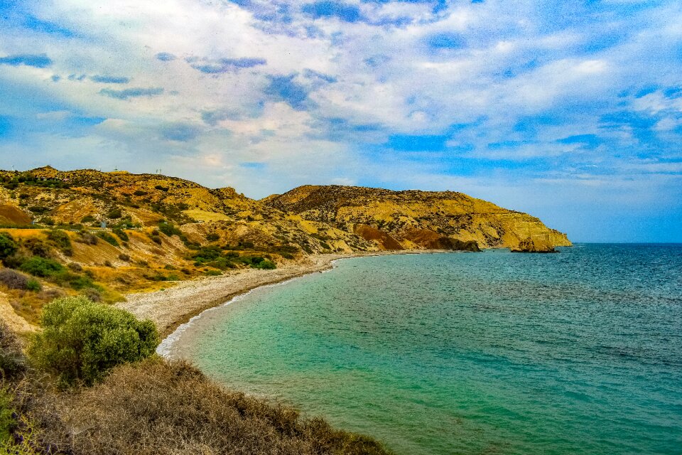 Coast landscape sky