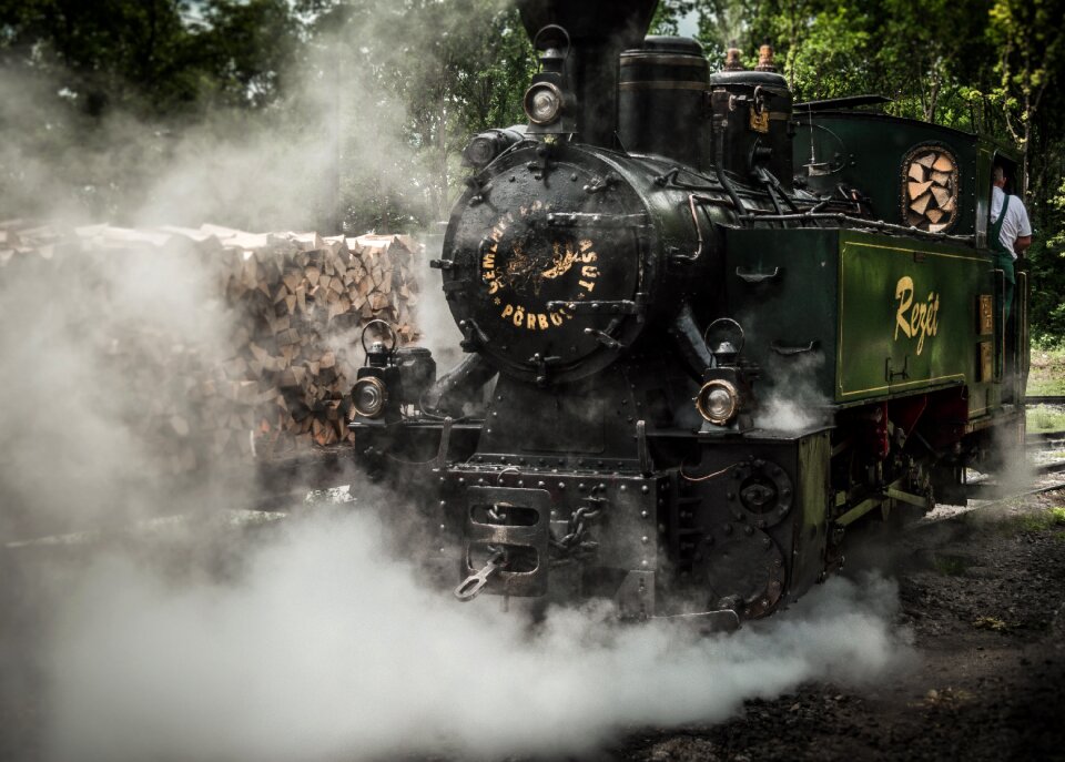 Railway railroad engine