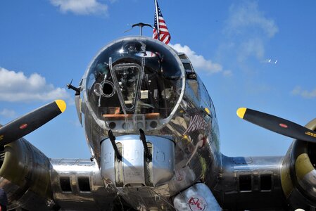 Bomber aircraft propeller photo