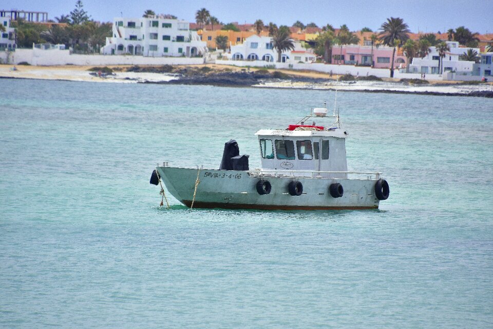 Boat blue corralejos
