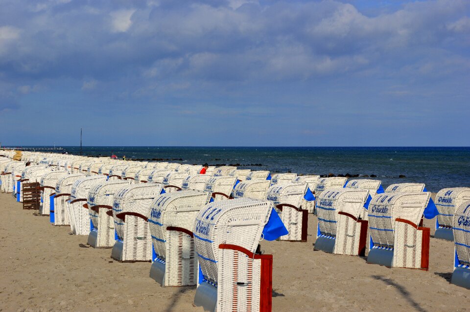 Sand beach baltic sea timmendorf