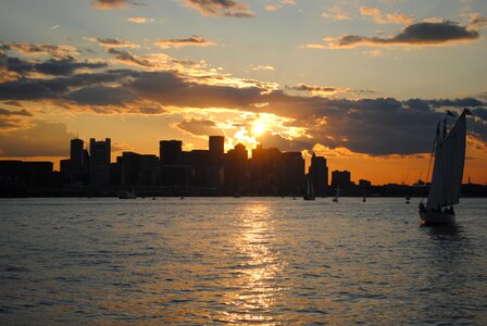 City landscape twilight