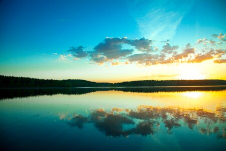 Sky evening horizon
