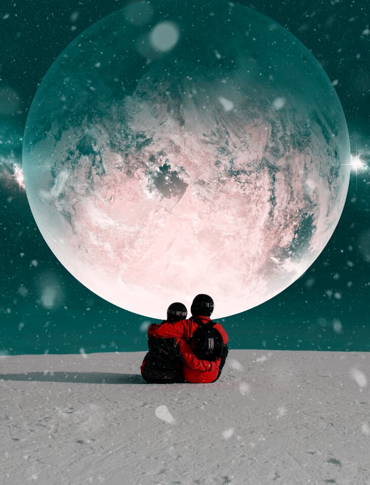 Romantic heart happy