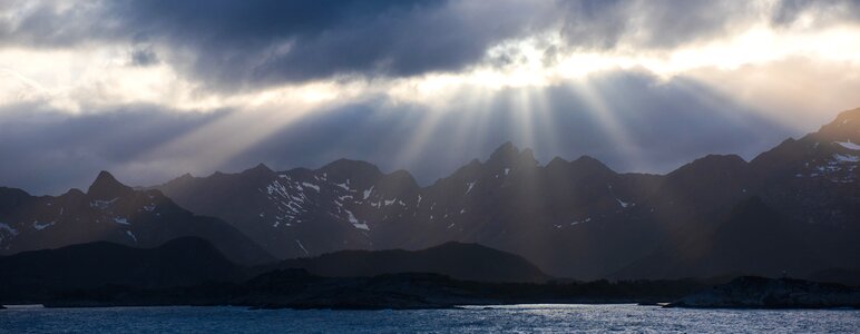Sea mountain sky
