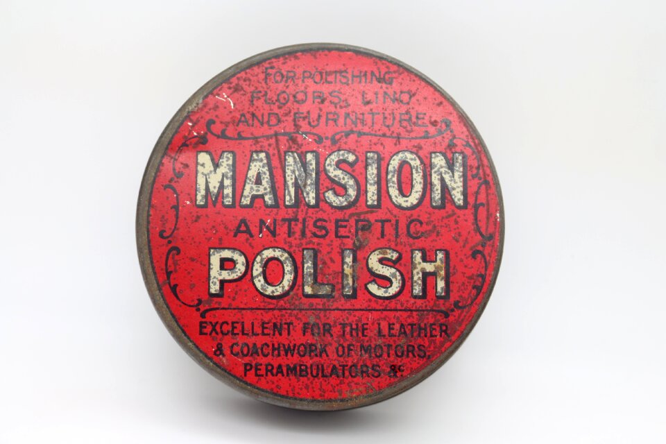 Antiseptic polish red worn